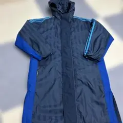 adidas ベンチコート ネイビー/ブルー　150