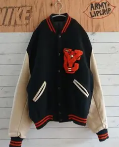 【 古着 入手困難 一点物 レザー 】 ヴィンテージ スタジャン ジャケット