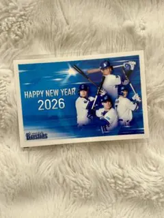 ベイスターズ　2026年年賀はがき　3枚　筒香嘉智　佐野恵太　桑原将志