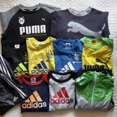 まとめ売りサイズ150 adidas PUMA 10着　トレーナー　Tシャツ