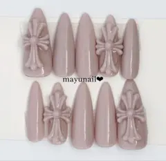 人気♡シズニルック クロム y2k ちゅるん サブカル バレエコア ネイルチップ