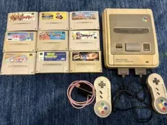 任天堂 スーパーファミコン 本体とソフト9本