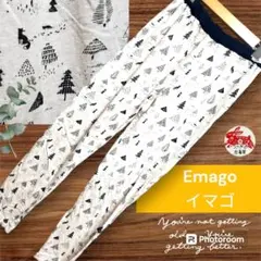 Emago イマゴ◆北欧柄森の動物　ナチュラル系綿100%柔らかコットンレギンスのサムネイル
