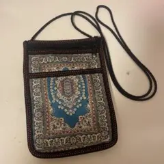 海外土産 トルコ生地 ポシェット ショルダーバッグ