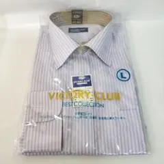 未使用 VICTORY-CLUB ストライプ ワイシャツ Lサイズ 41-82②