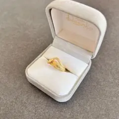 0510-6 遺品整理 k18GF 指輪 リング アクセサリー ヘビ