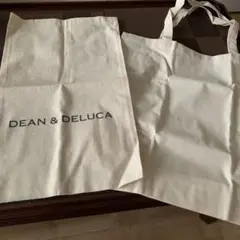 DEAN & DELUCA エコバッグ 2点セット(ロゴ有りは手提げ無し)