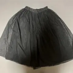 ブラックチュールガウチョパンツ