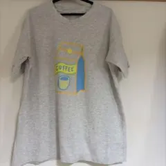 POU DOU DOU Tシャツ コーヒー柄 グレー M
