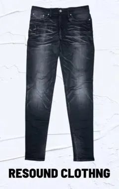 超美品！RESOUND CLOTHING ウォッシュ加工セルビッチデニム！日本製 超美品！RESOUND CLOTHING ウォッシュ加工セルビッチデニム！日本製