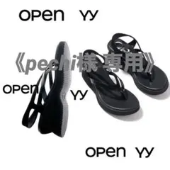 OPEN YY DOUBLE STRAP PLATFORM FLIP FLOPSのサムネイル