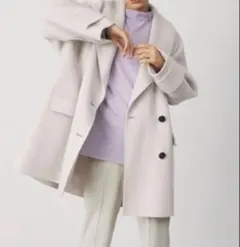 Mila Owen ミラオーウェン 接結ハーフ丈Aラインコート ブラック Mila Owen（ミラオーウェン）の「接結ハーフ丈Aラインコート（その他