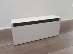 【無印良品】スチールタップ収納箱フラップ式・ホワイトグレー