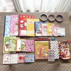 平成レトロ・女児 ファンシー 文具・当時物・未使用品まとめ売り21点