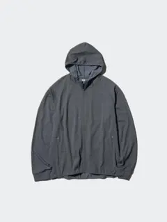 ドライEXUVカットフルジップパーカ Mサイズ ダークグレー