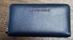 THOMPSON ネイビー グリーン レザー 長財布のサムネイル