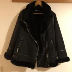 zara ムートンコート