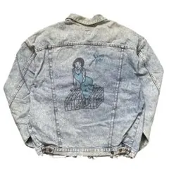 フ*屋様 Lee デニムジャケット バックペイント ワッペンカスタム 一点物 U