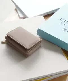 【未使用】ミニ財布 【グレージュ】レディース 財布 コンパク