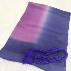 m*o様 E7 帯揚げ 帯締め セット 紫 グラデーション