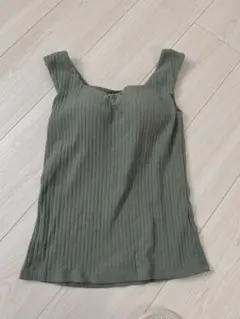 ユニクロ ワイドリブスクエアネック ブラトップ S ブラタンクトップ ジーユー