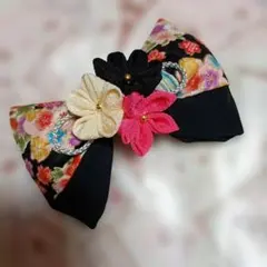 卒業式　髪飾り　リボン　つまみ細工