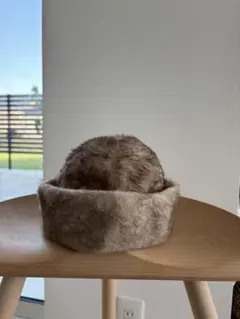 ファー ニット帽