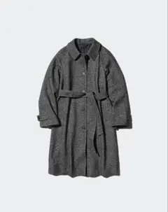 UNIQLO ユニクロ　ツイードシングルカラーコート　Lサイズ