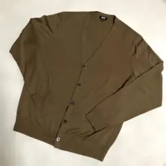 ユニクロ　エクストラファインメリノVネックカーディガン（長袖）