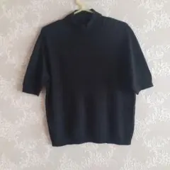 ラメ入り　半袖サマーニット