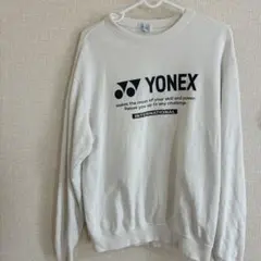 YONEX 白トレーナー　レディース　M