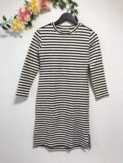 ROSE BUD ローズバッド　ロング丈トップス　ひざ丈ワンピース ボーダー