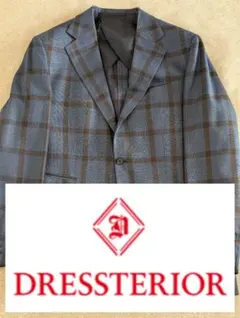 DRESSTERIOR/ドレステリア/ウールシルク/チェックテーラードジャケット
