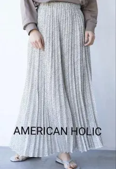 AMERICAN HOLIC プリーツスカート ドット