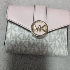 Michael Kors 三つ折り財布 ピンク/ホワイト