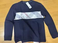 【新品】ブラックレーベルクレストブリッジ 　カットソー　紺L　バーバリー　425