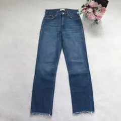 ザラウーマン デニムパンツ レディースボトム ジーンズ カジュアル シンプル 青