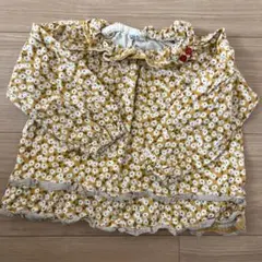 RAG MART ラグマート　花柄 長袖 トップス 90cm フリル　美品のサムネイル