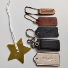 COACH レザータグ キーホルダー チャーム コーチ タグ - メルカリ