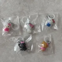 【セミコンプ】 ハローキティ めじるしアクセサリー ガチャ