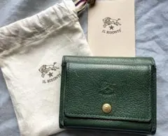 イルビゾンテ　コンパクト　ミニ　三つ折り財布　緑