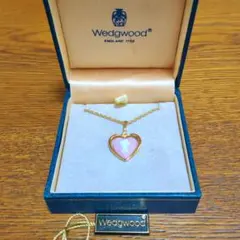 Wedgwood ウェッジウッド ジャスパー ハート カメオ ネックレス ピンクのサムネイル