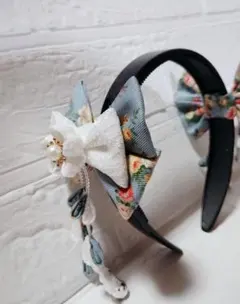 カチューシャ　髪飾り　ヘアアクセサリー　リボン　七五三カチューシャ