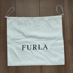 FURLA ホワイト 巾着 布袋 29.5cm×34.5cm