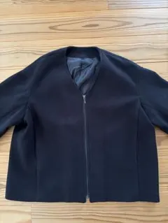 for/c ブラック ノーカラージャケット Mサイズ