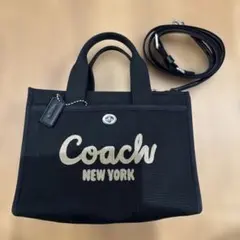 Coach トートバッグ ブラック カーゴ　黒