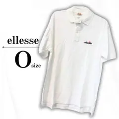 【新品】ellesse エレッセ ポロシャツ 白 JASPO Oサイズ M-L