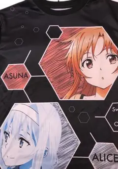 ソードアート オンライン SAO フルカラー Tシャツ プライズ