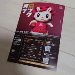 2025-26川崎ブレイブサンダース ゲームデイプログラム ロウルのサムネイル