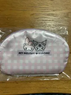 MY MELODY & KUROMI チェックポーチ